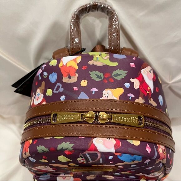 Loungefly Disney Snow White and the Seven Dwarfs 85th Anni Mini Backpack NWT - Picture 3 of 10